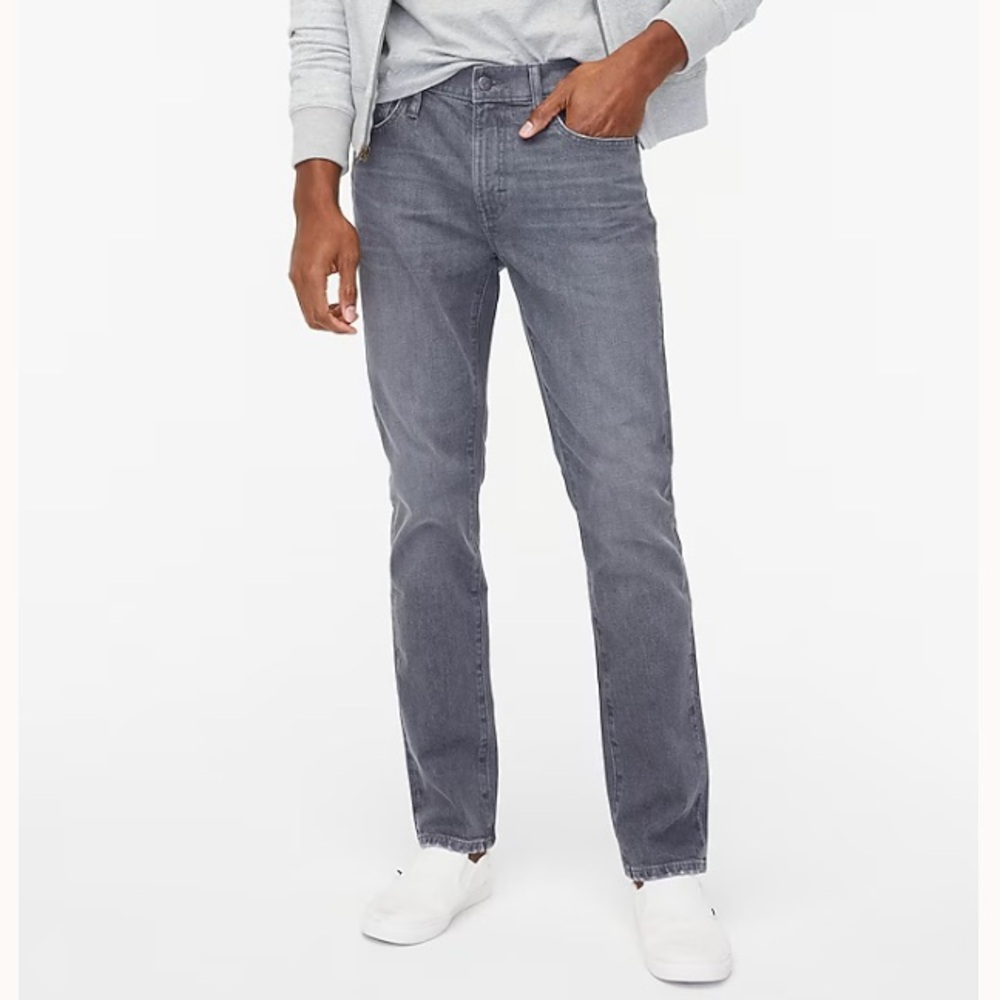 J. Crew Slim Fit Men's Jeans in Charcoal